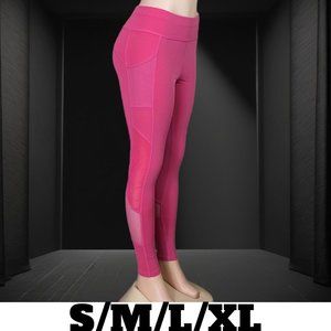 Women High Waist Yoga Pants Pockets Sport Gym Leggings Fitness